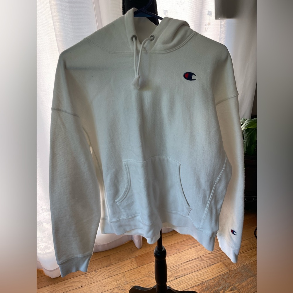 Champion Women’s X-Large white sweatshirt reverse weave